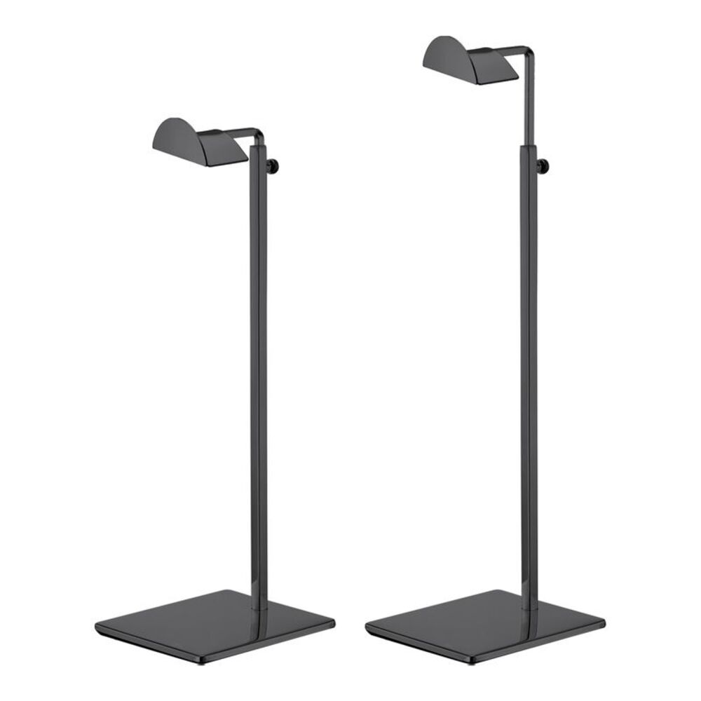 Purse Display Stand Set Metal Adjustable Height Handbag Rack Single Hook Black